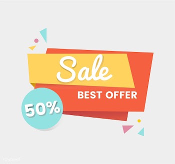 Colorful shopping sale badge design | Free stock vector - 463293