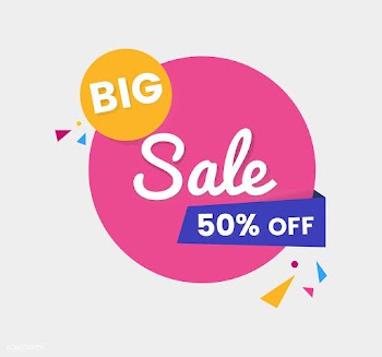 Colorful shopping sale badge design | Free stock vector - 463308