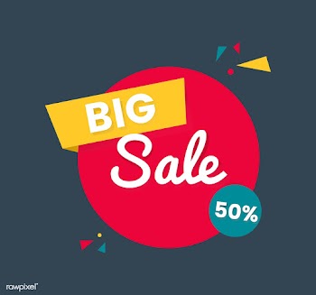 Colorful shopping sale badge design | Free stock vector - 463324