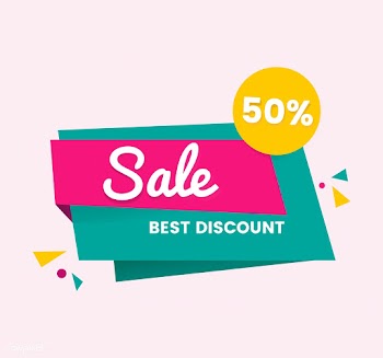 Colorful shopping sale badge design | Free stock vector - 463330