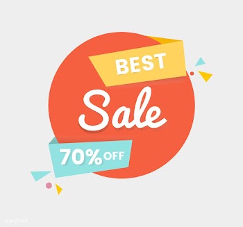 Colorful shopping sale badge design | Free stock vector - 463344