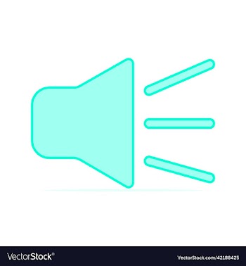 colorful sound on flt icon on isolated white