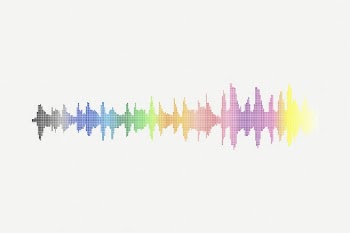 Colorful sound wave background psd. | Free PSD - rawpixel