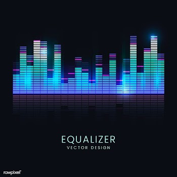 Colorful sound wave equalizer vector design | Free stock vector - 524337