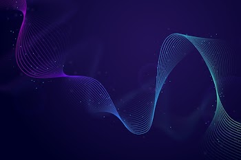 Colorful soundwave screensaver Free Vector