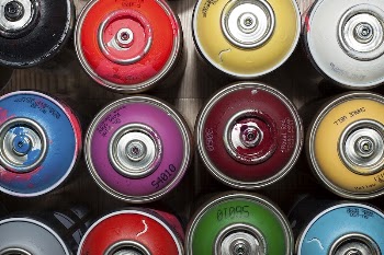 Colorful spray cans. Original public | Free Photo - rawpixel