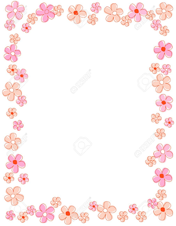 Colorful Spring Flowers Border / Frame Royalty Free Cliparts ...