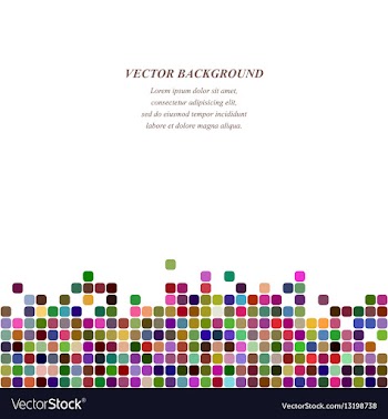 Colorful square background design template vector image