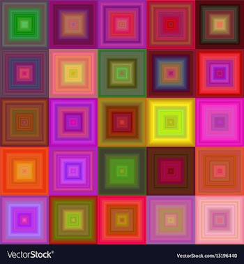 Colorful square mosaic background design vector image