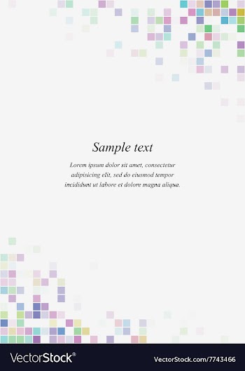 Colorful square page corner design template vector image
