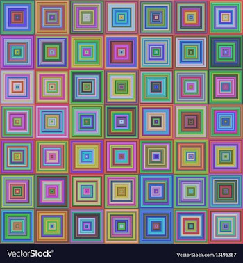 Colorful square pattern mosaic background design vector image