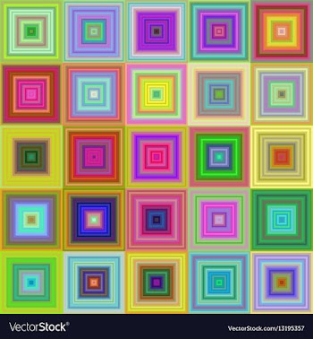 Colorful square tile mosaic background design vector image