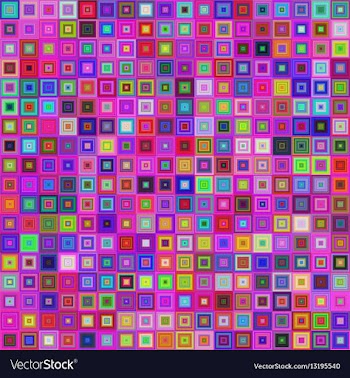 Colorful square tile mosaic background design vector image