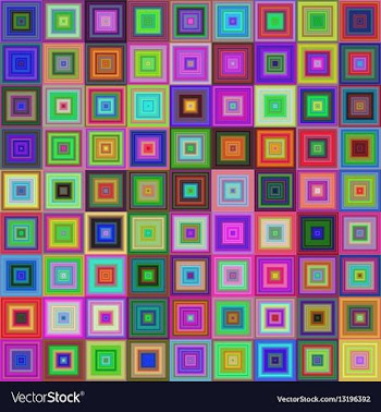 Colorful square tile mosaic background design vector image