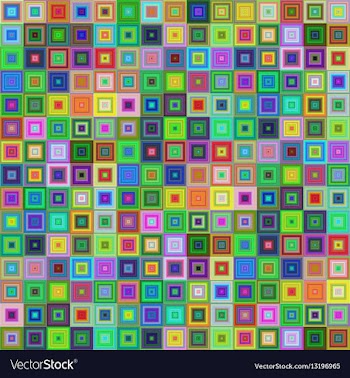 Colorful square tile mosaic background design vector image