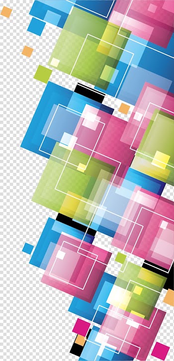 Colorful Squares Template , Creative Colorful squares, pink, green, and blue digital art transparent background PNG clipart