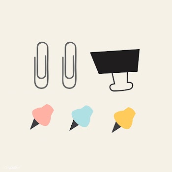 Colorful stationery set | Free stock vector - 553763