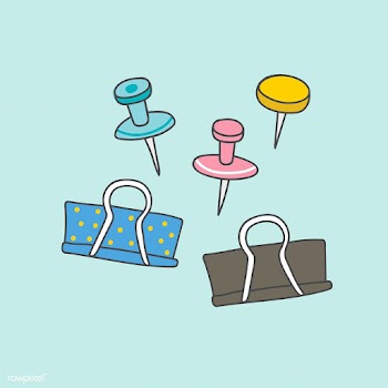 Colorful stationery supplies | Free stock vector - 553843