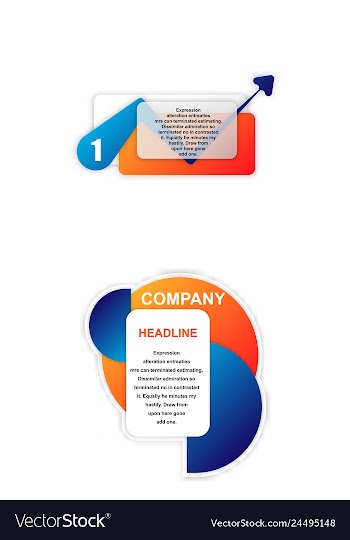 Colorful statistics template growth chart vector image