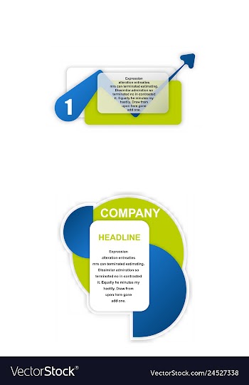 Colorful statistics template growth chart vector image