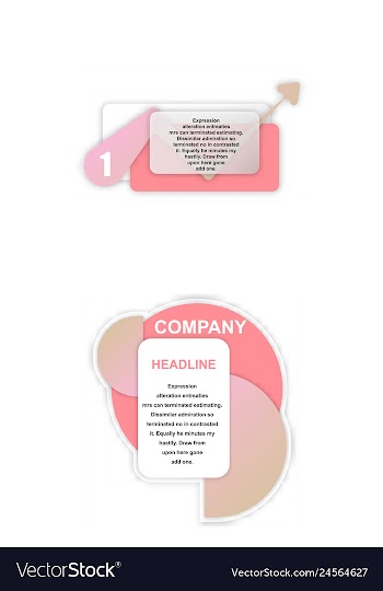 Colorful statistics template growth chart vector image