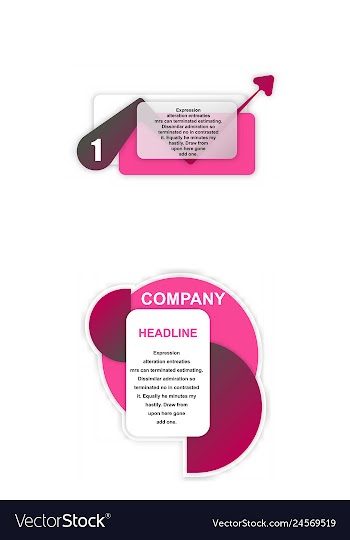 Colorful statistics template growth chart vector image
