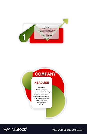 Colorful statistics template growth chart vector image