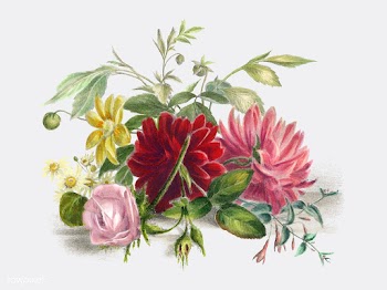 Colorful still life of flowers (1850), an arr.. | Free stock vector - 471385