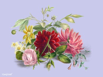 Colorful still life of flowers (1850), an arr.. | Free stock vector - 471408