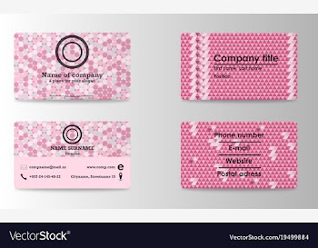 Colorful stylish business card print template vector image