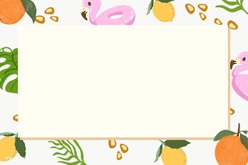 Colorful summer frame on a beige background design element  | Free  transparent png - 2360931