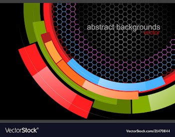 Colorful swirling shapes vector image