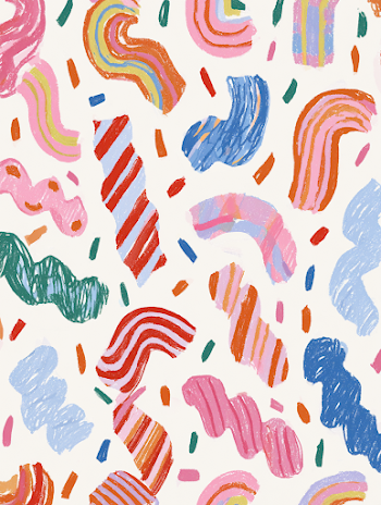 Colorful Swirly Confetti for Celebrations