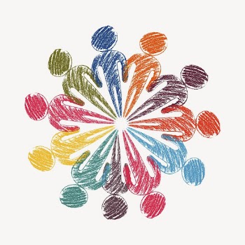 Colorful teamwork wheel doodle, illustration | Free Vector - rawpixel