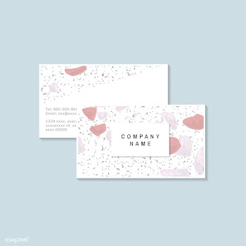 Colorful Terrazzo pattern business card vecto.. | Free stock vector - 544631