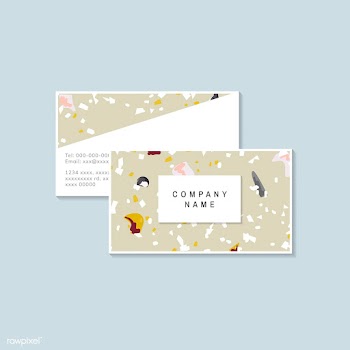 Colorful Terrazzo pattern business card vecto.. | Free stock vector - 544635