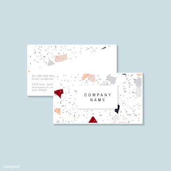 Colorful Terrazzo pattern business card vecto.. | Free stock vector - 544638