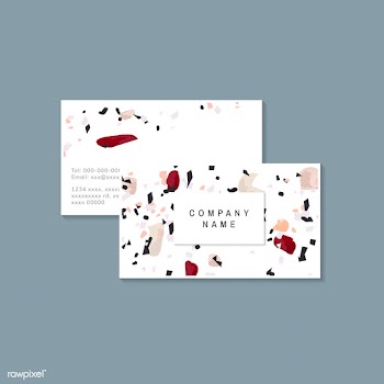 Colorful Terrazzo pattern business card vecto.. | Free stock vector - 544652