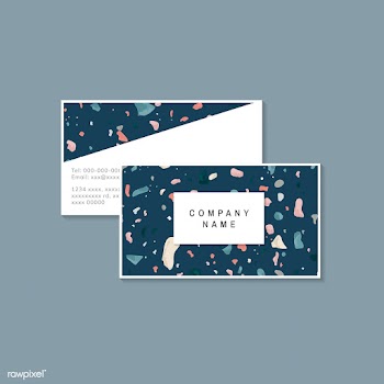Colorful Terrazzo pattern business card vecto.. | Free stock vector - 544675