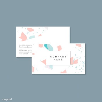 Colorful Terrazzo pattern business card vecto.. | Free stock vector - 544680