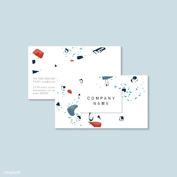 Colorful Terrazzo pattern business card vecto.. | Free stock vector - 544684