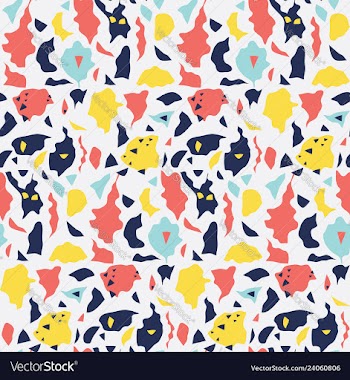 Colorful terrazzo pattern vector image