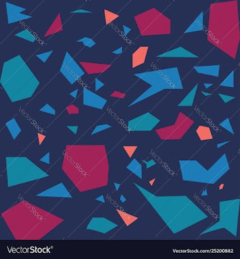 Colorful terrazzo pattern vector image