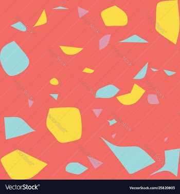 Colorful terrazzo pattern vector image