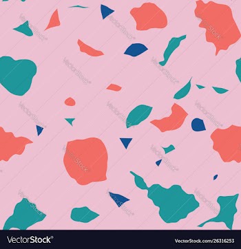 Colorful terrazzo pattern vector image