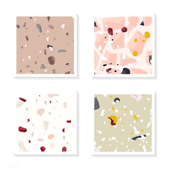 Colorful Terrazzo seamless pattern cards vect.. | Free stock vector - 544596