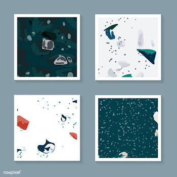 Colorful Terrazzo seamless pattern cards vect.. | Free stock vector - 544623