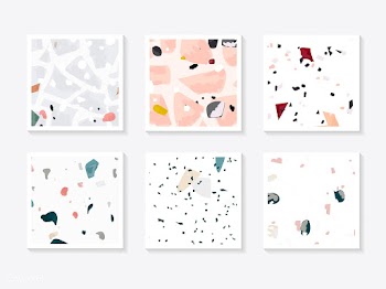 Colorful Terrazzo seamless pattern cards vect.. | Free stock vector - 544634