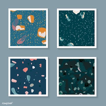 Colorful Terrazzo seamless pattern cards vect.. | Free stock vector - 544646