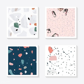 Colorful Terrazzo seamless pattern cards vect.. | Free stock vector - 544648